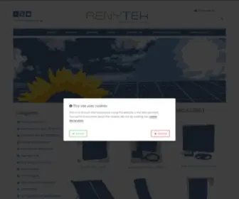Renytek.co.uk(Folding Solar Panels) Screenshot
