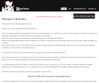 Reocities.com(Reocities Archive) Screenshot