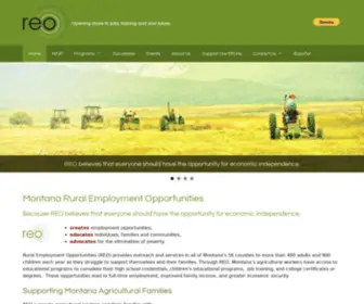 Reomontana.org(Montana Rural Employment Opportunities) Screenshot