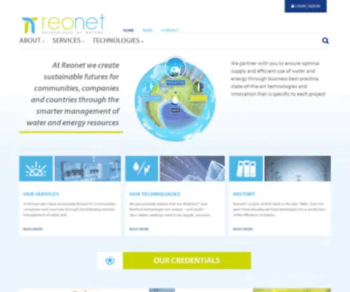 Reonet.co.za(Resource by nature) Screenshot