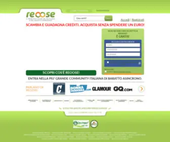 Reoose.com(Dai nuova vita agli oggetti che non usi più) Screenshot