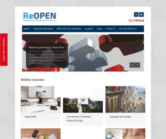 Reopen.eu(Recognition of Valid and Open Learning) Screenshot