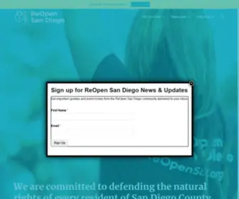 Reopensd.org(ReOpen San Diego) Screenshot