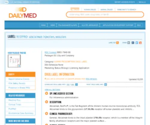 Reopro.com(Provideed by Eli Lilly and Company) Screenshot