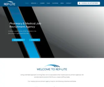 Rep-Lite.com(Medical Staffing & Recruitment Agency) Screenshot