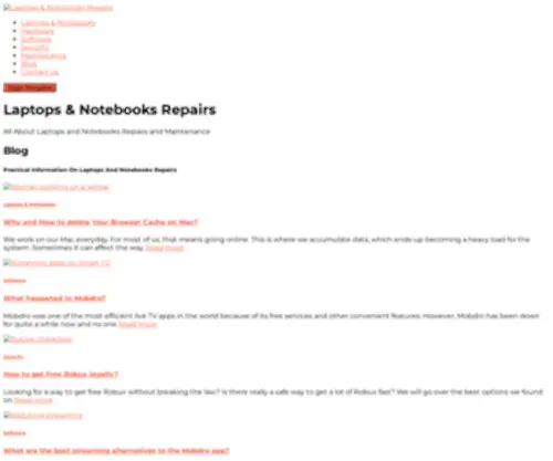 Repair4Laptop.org(All About Laptops and Notebooks Repairs and Maintenance) Screenshot