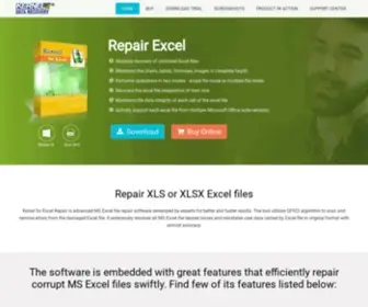 Repairexcel.net(Repair Excel tool complete solution of Excel repair & bring back data from corrupted Excel files) Screenshot