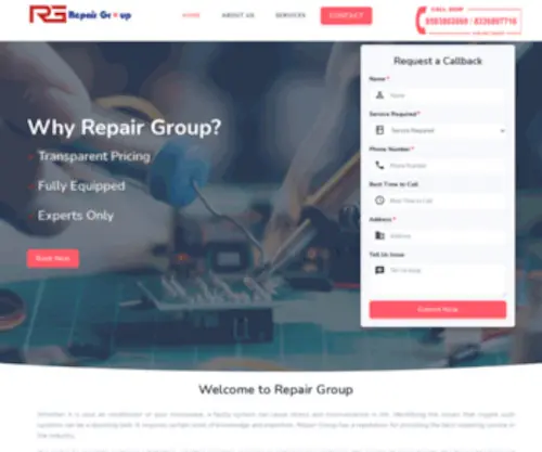 Repairgroup.co.in(Repair Group) Screenshot