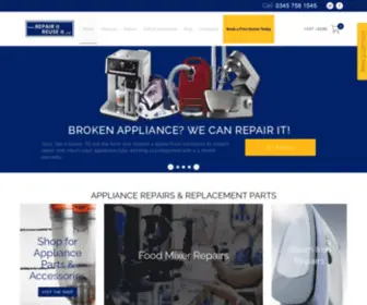 Repairitreuseit.com(Coffee Machine Repairs) Screenshot