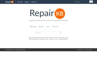 Repairkb.com(Repair Knowledge Base) Screenshot