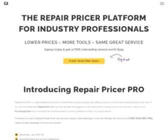 Repairpricerpro.com(Repair Pricer for real estate professionals) Screenshot