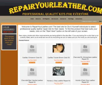 Repairyourleather.com(Professional Quality Kits for Everyone) Screenshot