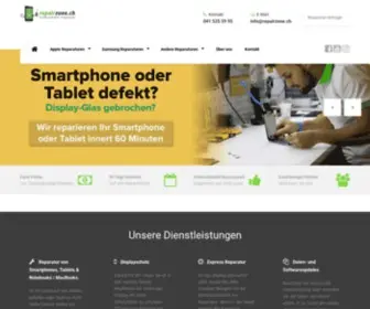 Repairzone.ch(Handy, Smartphone & Tablet-PC Reparaturen in Zug/ Baar) Screenshot