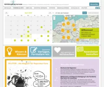 Reparatur-Initiativen.de(Reparatur-Initiativen finden, unterstützen und gründen) Screenshot