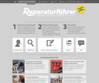 Reparaturfuehrer.ch(Reparaturführer) Screenshot