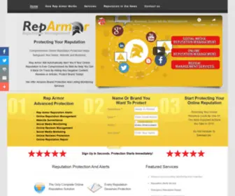 Reparmor.com(Online Internet Reputation Management) Screenshot