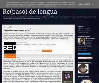 Repasodelengua.com(Re(paso) de lengua) Screenshot