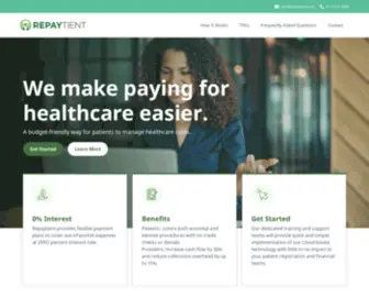 Repaytient.com(Repaytient provides payment plans to cover out) Screenshot