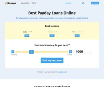 Repayza.com(Best Payday Loans Online Reviews and Comparisons) Screenshot