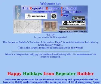 Repeater-Builder.com(The repeater builder's technical information page) Screenshot