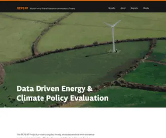 Repeatproject.org(Rapid Energy Policy Evaluation & Analysis Toolkit) Screenshot