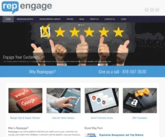 Repengage.com(Increase Yelp & Google) Screenshot