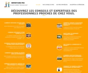 Repertoirepro.fr(Répertoire pro) Screenshot