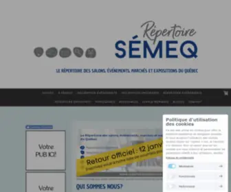 Repertoiresemeq.com(Répertoire SÉMEQ) Screenshot