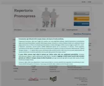 Repertoriopromopress.it(Repertoriopromopress) Screenshot