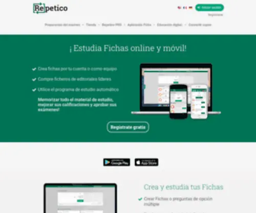 Repetico.es(Estudia online y móvil) Screenshot