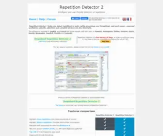 Repetition-Detector.com(Repetition Detector 2) Screenshot