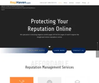 Rephaven.com(Affordable Reputation Management Services) Screenshot