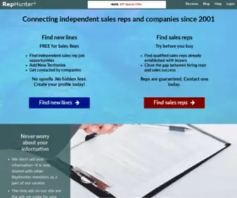 Rephunter.net(Independent Sales Reps) Screenshot