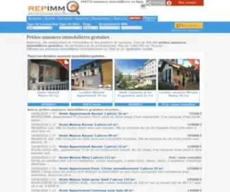 Repimmo.com(Petites annonces immobilières gratuites) Screenshot