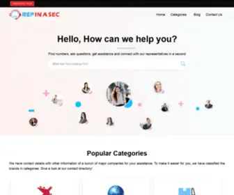 Repinasec.com(Customer Service Directory) Screenshot