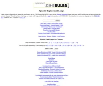 Replacementlightbulbs.com(Replacement Light bulbs) Screenshot