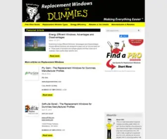 Replacementwindowsfordummies.com(Replacement Windows) Screenshot