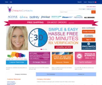 Replacemycontacts.com(Contact Lenses Online) Screenshot