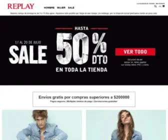 Replaycol.com(Replay Colombia Tienda Online) Screenshot