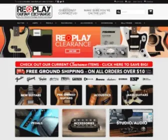 Replayguitar.com(Replay Guitar Exchange in South Tampa specializes in guitars) Screenshot