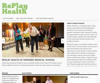 Replayhealth.com(RePlay Health) Screenshot