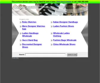 Replica.com(The Leading Replicas Site on the Net) Screenshot