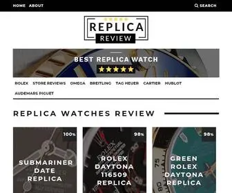 Replicareview.co(Replica Watches Review) Screenshot