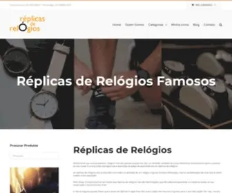 Replicasderelogios.com.br(Réplicas de Relógios Famosos) Screenshot