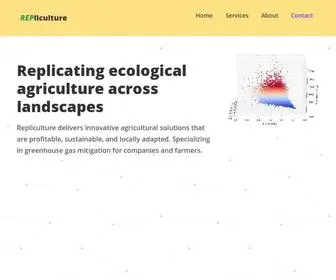 Repliculture.com(Agricultural Innovation) Screenshot