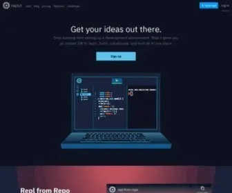 Replit.com(The software creation platform) Screenshot