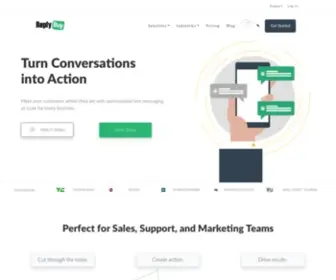 Replybuy.com(Turn Conversations Into Action) Screenshot