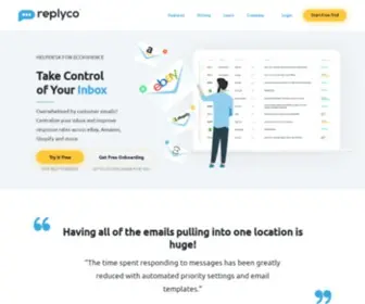 Replyco.com(Helpdesk Software for eCommerce) Screenshot