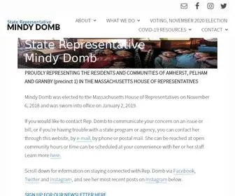 Repmindydomb.com(Representing the 3rd Hampshire District) Screenshot