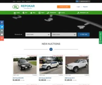Repokar.com(Easiest way of selling your car at auction) Screenshot